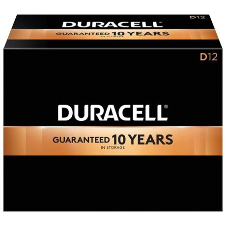 Duracell CopperTop Alkaline Batteries with Duralock Power Preserve Technology D