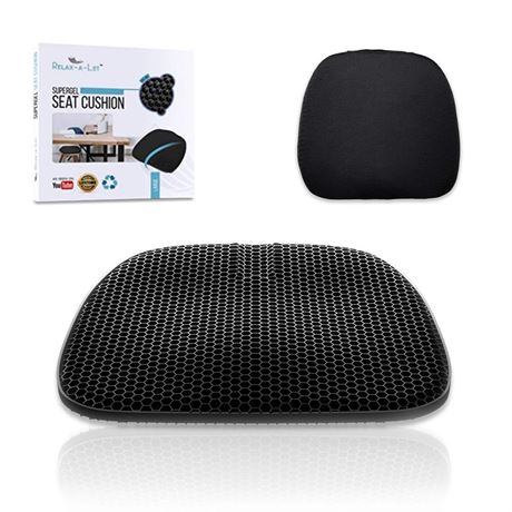 Super Gel Seat Cushion  Orthopedic Relief for Back Pain  for Desk Chair,