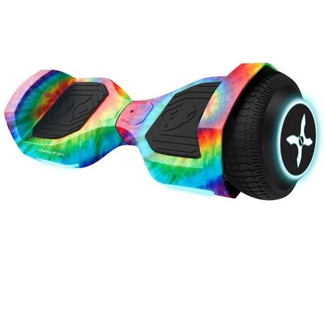 Hover-1 Rebel Hoverboard for Teens, LED Headlights, 6 mph Max Speed, Rainbow