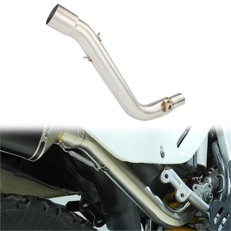 Motorcycle Exhaust Muffler Middle Link Pipe, Stainless Steel Exhaust Middle