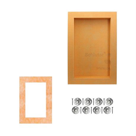 Kerdi-Board-SN Shower Niche with Frame 12 in. W X 20 in. L X 0.5 in. T