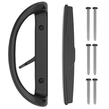 Sebupar Sliding Door Handle, Non-Keyed Sliding Patio Door Handle Set with Latch