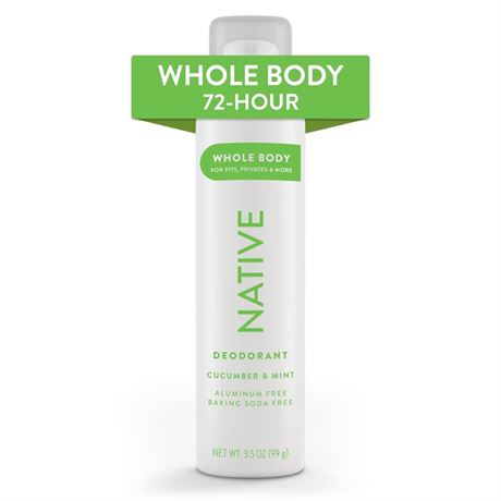 7 pack Native Whole Body Deodorant Spray Contains Naturally Derived