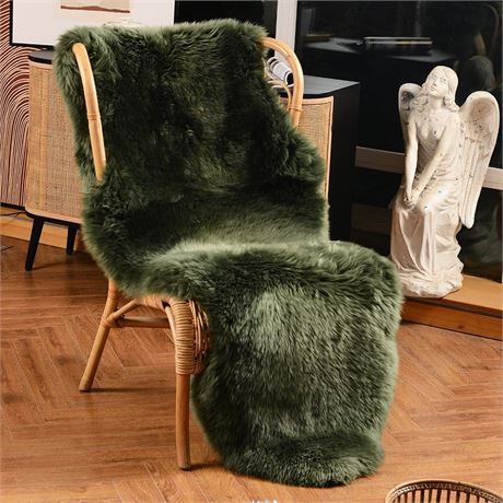 LLB Genuine Sheepskin Area Rug Fur Carpet Fluffy Shaggy Fur Rug for Living Room