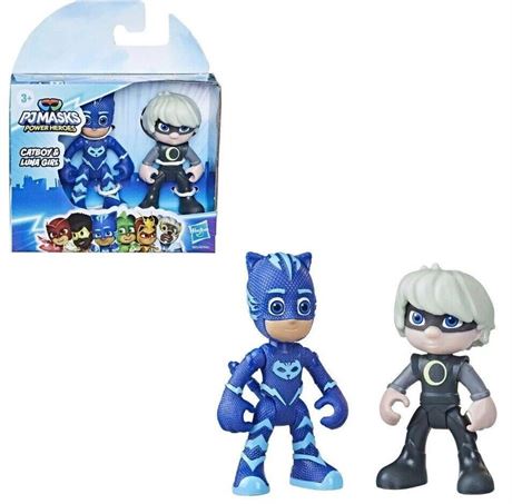 (3pk) PJ Masks: Power Heroes Luna Girl and Catboy, Newton star and Anyu, Gekko