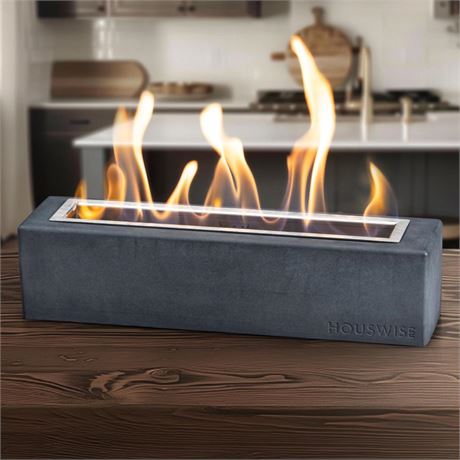 Tabletop Fire Pit - Concrete Outdoor & Indoor Fire Pit Tabletop, Smores Maker