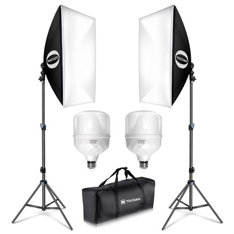 Softbox Photography Lighting Kit, 27 x 20 inches Photo Studio Equipment &