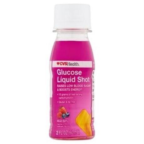 CVS Glucose Liquid Shot, Mixed Berry (2PACK)
