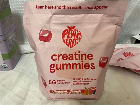 Creatine gummies peach perfect