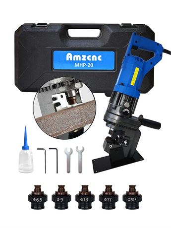 AMZCNC 110V 1200W Hydraulic Hole Punch Electric Hydraulic Hole Punching Tool