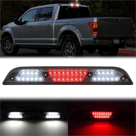 R&F Auto LED Smoked F1 Style Strobe Third Brake Light Compatible with F'ord