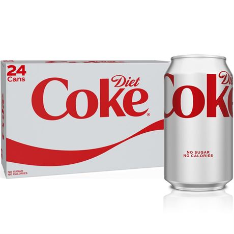 Diet Coke, 12 fl oz, 24 Pack