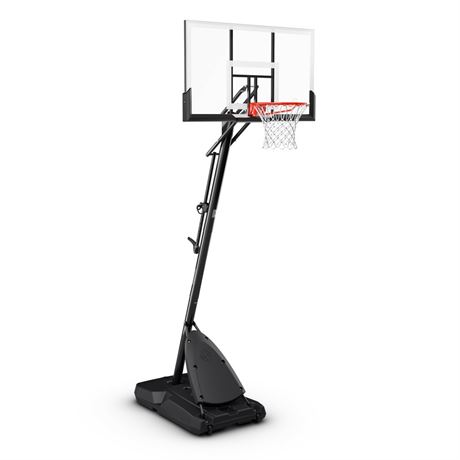 Spalding 54-Inch Portable Basketball Hoop with Shatter-Proof Polycarbonate