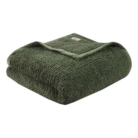 OLLIIX Woolrich Burlington Contemporary Solid Berber Fabric Full/Queen Blanket
