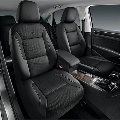 Skechers Memory Foam Leather Car Seat Covers, Air Cool Mesh Thick Seat Covers,