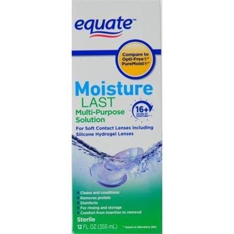 (2pk) Equate Moisture Last Multi-Purpose Solution  12 Fl Oz