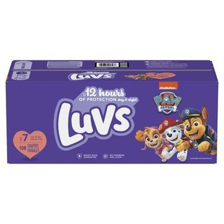 Luvs Diapers Size 7  108 Count