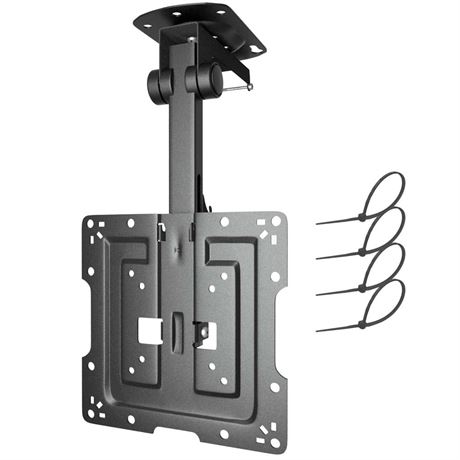 OFFSITE PUTORSEN Manual Folding Ceiling TV Mount, Flip Down TV Mount for 19 to