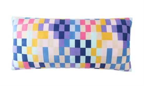 Urban Shop 20" x 48" Body Pillow, Multicolor Check