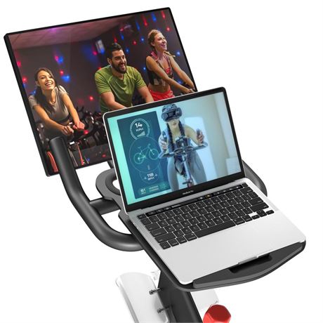 All-New Laptop Tray for Peloton Bike, Upgraded Desk Tray Holder Attachment for