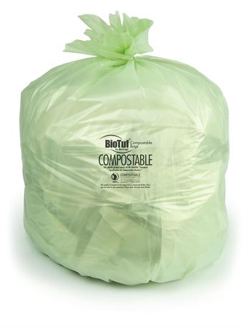 200 Pack BioTuf 13 Gallon Can Liner by Heritage Bag Co. (200 Pack) 24"x32"