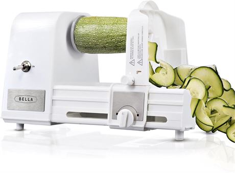 BELLA 4-in-1 Automatic Electric Spiralizer & Slicer, Quickly Prep Healthy