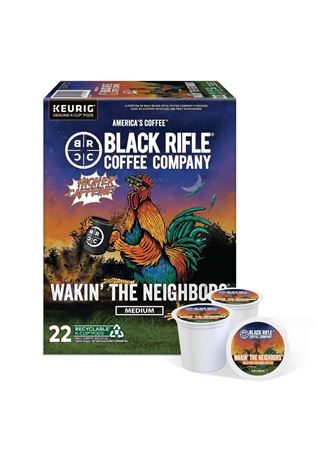 Black Rifle Coffee Company Wakin the Neighbors High Caffeine Keurig K-Cup Pods,