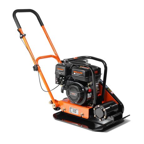 VEVOR 6.5HP Plate Compactor, 196CC Gas Engine, 2360 lbs Vibratory Compaction