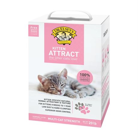 Dr. Elsey's® Kitten Attract™ Clumping Clay Cat Litter 20 lb. Box