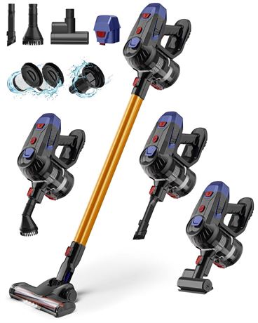 Cordless Vacuum Cleaner - 8 in 1 Stick Vacuum with 32000pa Powerful Suction &