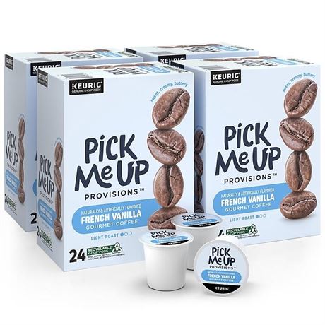 Pick Me Up Provisions™ French Vanilla Coffee Keurig® K-Cup® Pods, Light Roast,