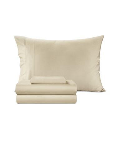 SleepRX 300 Thread Count 4-Pc. Sheet Set, Queen - Oatmeal