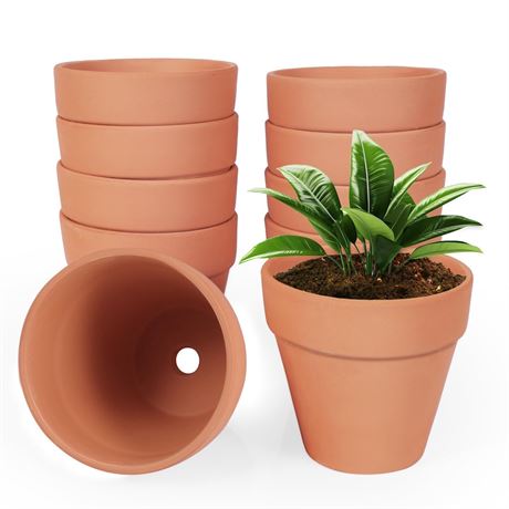 YESIACE 24 Pack 4 Inches Terracotta Plant Pots, Terra Cotta Planter with