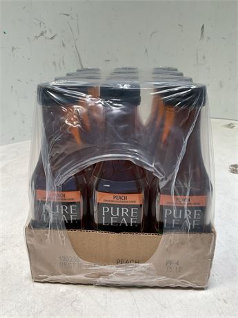 Pure Leaf Iced Tea, peach iced tea, Real Brewed Tea, Zero Sugar & Zero
