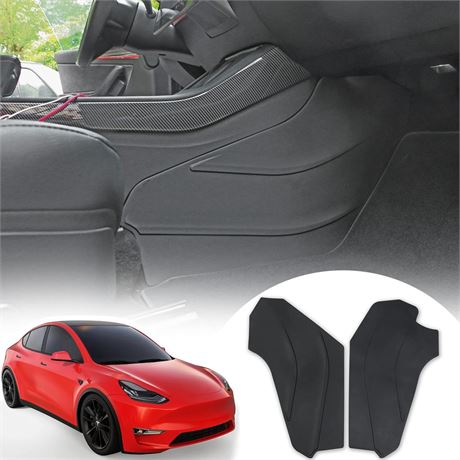 Center Console Side Anti-Kick Mat for Tesla Model Y Accessories 2019 2020 2021