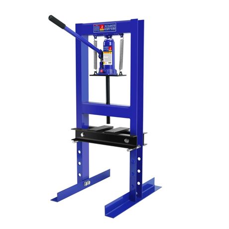 Hydraulic Press, 6-Ton Benchtop Hydraulic Shop Press with Press Plates, H-Frame