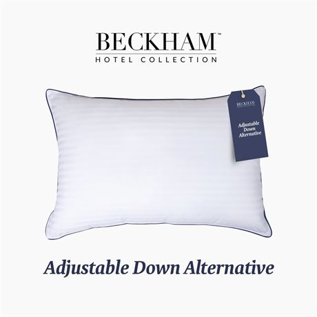 Beckham Hotel Collection Customizable Down Alternative Queen Pillow 1 Pack,