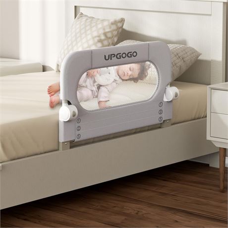 UPGOGO Folding Toddler Bed Rails for Crib,Safety Toddler Bed Rails,Bed Guard