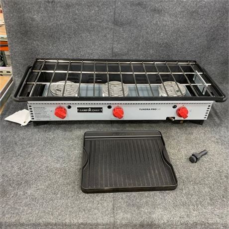 CAMP CHEF Tundra Pro 16 3 Burner Stove with Griddle*