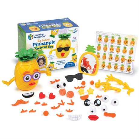 Learning Resources Big Feelings Pineapple Deluxe Set, 50 Pieces, Ages 3+,