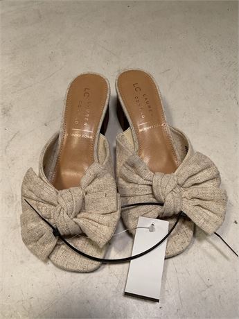 LC Lauren Conrad Izabella Women's Heeled Slide Sandals size 6