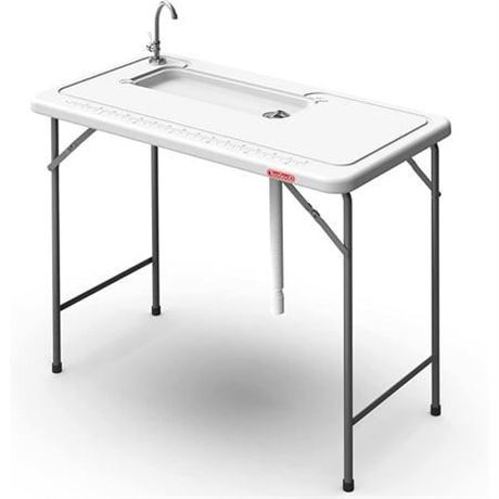 TooGooD Outdoor Fish Cleaning Station with Sink and Faucet- Hunting/Camp/BBQ