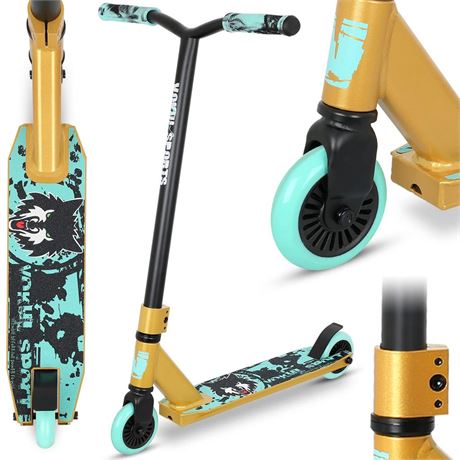 Pro Trick Scooter, Entry Level Stunt Scooters for Kids Ages 6 Years and Up,