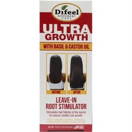 Difeel Ultra Growth Basil and Castor Oil Leave in Root Stimulator, 2.5 OZ