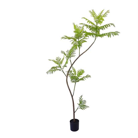 Artificial Jacaranda mimosifolia Tree, 86in Tall Fake Plants Artificial