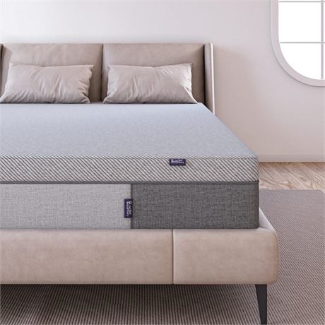 BedStory 4 inch Queen Size Memory Foam Mattress Topper, Pain-Relief Extra Firm
