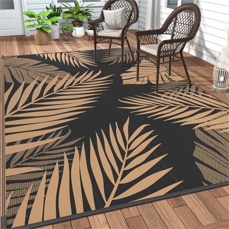 GENIMO Outdoor Rug 5' x 8' Waterproof for Patios Clearance, Reversible Outdoor