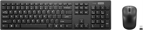 Lenovo 100 Wireless Keyboard and Mouse Combo – Cordless Set with Spill