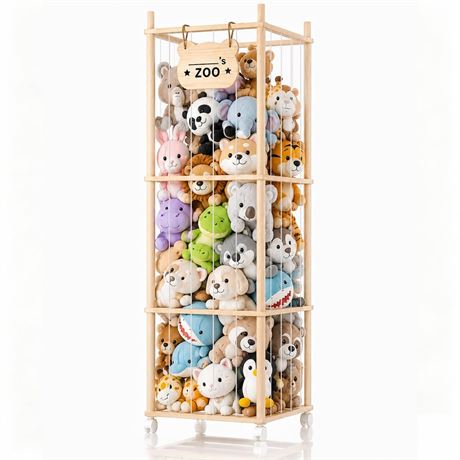 Stuffed Animal Storage, Stuffed Animals Organizer Holder Zoo, 53.54" Large