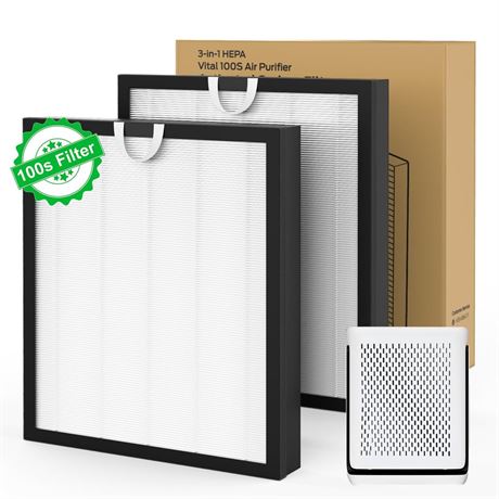 Vital 100S Replacement Filter Compatible with LEVOIT Vital 100S Air Purifier,